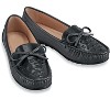 Collections Etc Woven Textured Padded Insoles Slip-On Loafers - 2 of 3