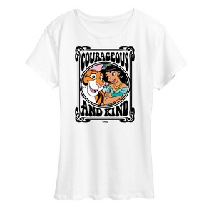 Women's - Disney Princess - Jasmine Rajah Courageous and Kind Short Sleeve Graphic T-Shirt - 1 of 4