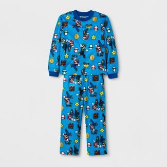 Boys Nintendo Door Buster 2pc Pajama Set - Blue 4