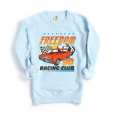Simply Sage Market Women's  Garment Dyed Graphic Sweatshirt Freedom Racing Club