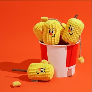 zeze Boxing Corn Corduroy Cat Toy with Matatabi stick-Yellow - 1 of 4