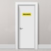 Unique Bargains Acrylic Self-Adhesive Wall Mounting Decor Home Door Private Sign - 4 of 4