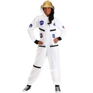 HalloweenCostumes.com Astronaut Cozy Jumpsuit Adult Costume | Astronaut Costumes - 1 of 4