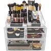 Sorbus XL Makeup Storage Case, Stackable & Interchangeable - 3 of 4