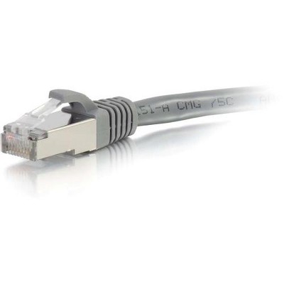 C2G-25ft Cat6 Snagless Shielded (STP) Network Patch Cable - Gray - Category 6 for Network Device - RJ-45 Male - RJ-45 Male - Shielded - 25ft - Gray