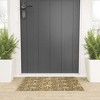 Sewzinski Retro Flowers on Brown Looped Vinyl Welcome Mat - Society6 - 2 of 2