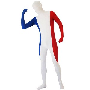 AltSkin Full Body Stretch Fabric Suit - World Flag Design - 1 of 2