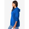 Roaman's Women's Plus Size Classic Length Waffle Zip Hoodie - 4 of 4
