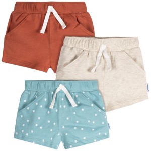 Onesies Brand Baby Gender Neutral 3-Pack Pull-On Shorts - 1 of 2