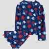 Carter's Just One You® Toddler Girls' 4th of July Long Sleeve Floral Rash Guard Set - Red/White/Blue - 2 of 3