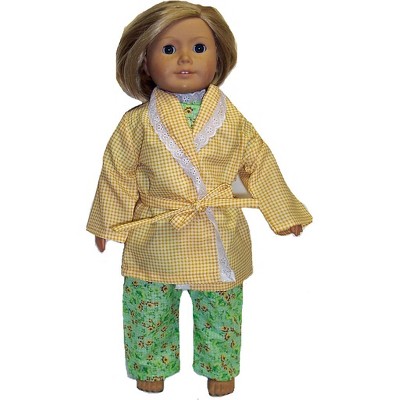 Doll Clothes Green Sleep Set fits 18 inch doll