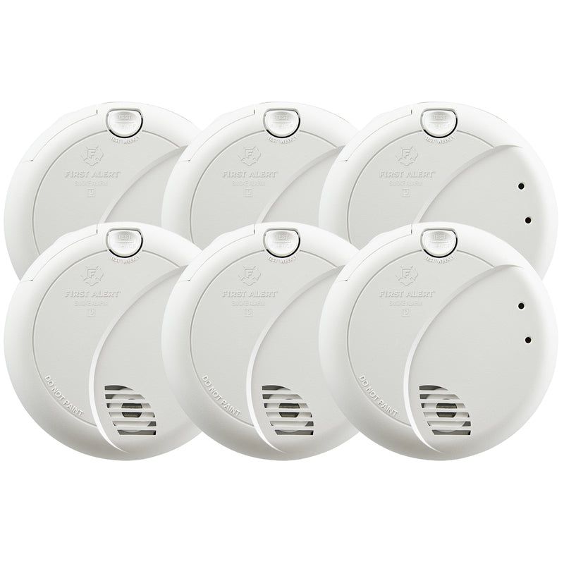 First Alert Hard-Wired w/Battery Back-up Photoelectric Smoke Detector, 1 of 4