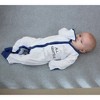 Pavilion Gift Company - All Nighter - 6-12 Months Navy Trimmed Sleeper - One Piece Pajamas - 2 of 4