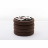 Sapphtopaz Round Ottoman Footstool Ottoman/Ottoman with Storage Velvet Fabric Ottoman with Wooden Shelving Living Room Furniture for Bedroom - 2 of 4