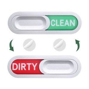 Unique Bargains Non-Scratch Dishwasher Clean Dirty Indicating Magnet - 1 of 4