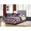 NicBex Transitional Twin/Full/Queen Size Upholstered Panel Bed Frame with Headboard,Box Spring Needed,Easy Assembly,Gray/Brown/Black - 2 of 4