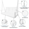 Fortune Candy Wooden Porch Swing 2-Seater Extra Large, Ergonomic Seat, Bench Swing with Hanging Chains, for Outdoor Patio Garden Yard - 4 of 4