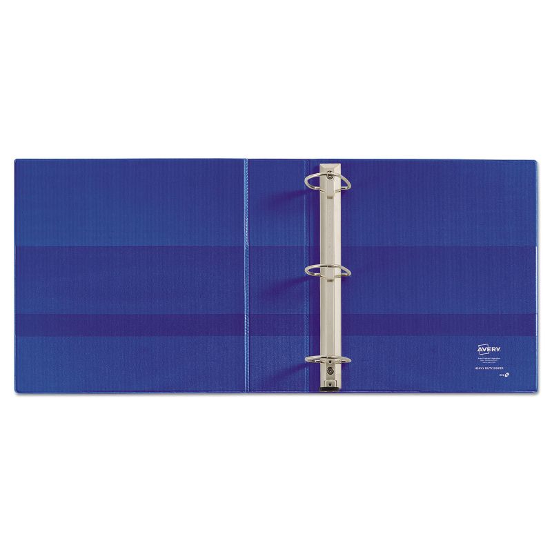 Avery Heavy-Duty Binder with One Touch EZD Rings 11 x 8 1/2 2" Capacity Blue 79882, 3 of 8