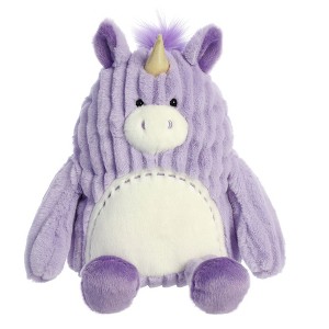 Aurora Medium Ava Unicorn Cuddle Cutie Textured Stuffed Animal Purple 12" - 1 of 4