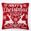 FURNIinspire Decorative Holiday Scene Props Christmas Party Decoration Pillow, Holiday Decor for Living Room, Bedroom, Red, 24"*24"*1" - 2 of 4