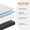 Vipbear tri-Fold Memory Foam Mattress, 3 Inch Folding Mattress Queen with Washable Cover, Storage Bag & Non-Slip Bottom, Camping, Guest Room,White - 3 of 4