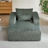 CENGHU Corduroy Upholstered Sofa Couch, Bean Bag Chair, Sponge Sectional Sofa Lounge Chair with Ottoman, Single Sofa Sleeper Chair - 3 of 4
