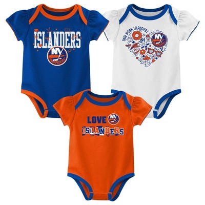 NHL New York Islanders Baby Girls' 3pk Bodysuit