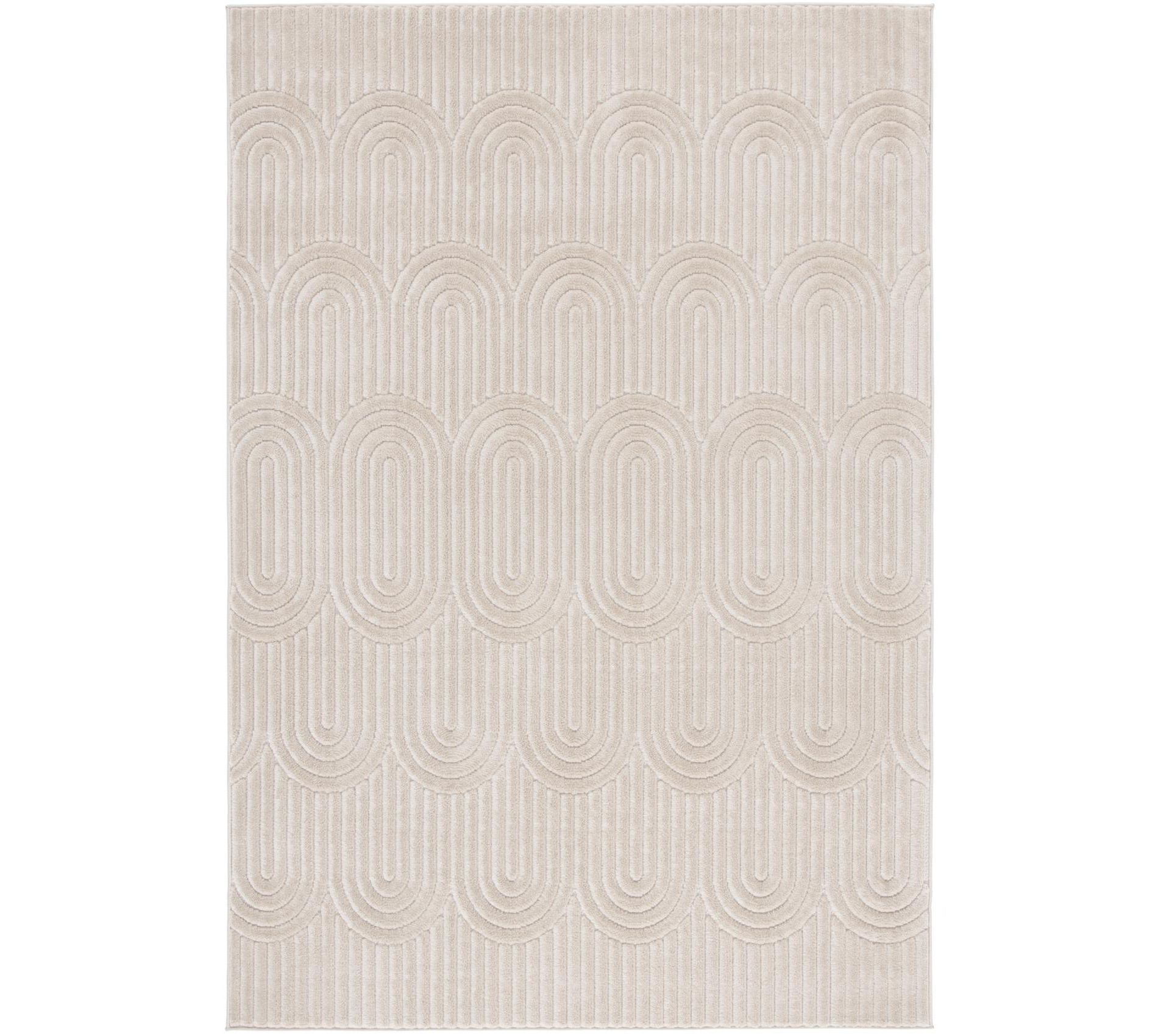 Selena SLE672 Power Loomed Indoor Area Rug - Beige - 5'-3"x7'-6" - Safavieh
