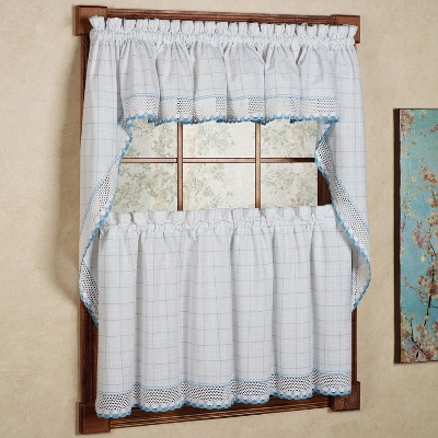 Sweet Home Collection | Adirondack Cotton Kitchen Window Curtains, 36 ...