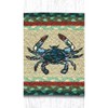 Earth Rugs Rustic Blue Crab Oval Stair Tread – Coastal & Farmhouse Decor 27"x8.25" - 3 of 3