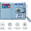 FATMOON Women's Wallets,Small Wallet for Women Bifold RFID Blocking Card Holder Leather Wallets with Zipper Coin Pocket - 4 of 4