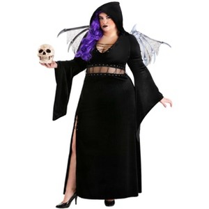 HalloweenCostumes.com Women's Plus Size Winged Reaper Halloween Costume | Women's Plus Size Costumes | Reaper Halloween Outfit - 1 of 4