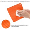 Unique Bargains Silicone Heat Resistant Multi-purpose Trivet Mat 4 Pcs - 4 of 4