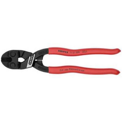 KNIPEX 71 21 200 SBA Mini Bolt Cutter,Steel,8 In. L