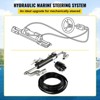 VEVOR Hydraulic Steering Kit, 300HP Hydraulic Steering Compact Cylinder, Hydraulic Outboard Steering Kit with Helm Pump , Silver & Black - 4 of 4