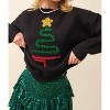 Women's Sparkle Christmas Tree Sweater - Mainstrip - 2 of 4