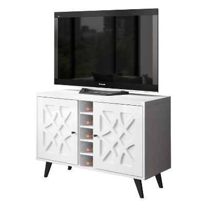 target white entertainment center