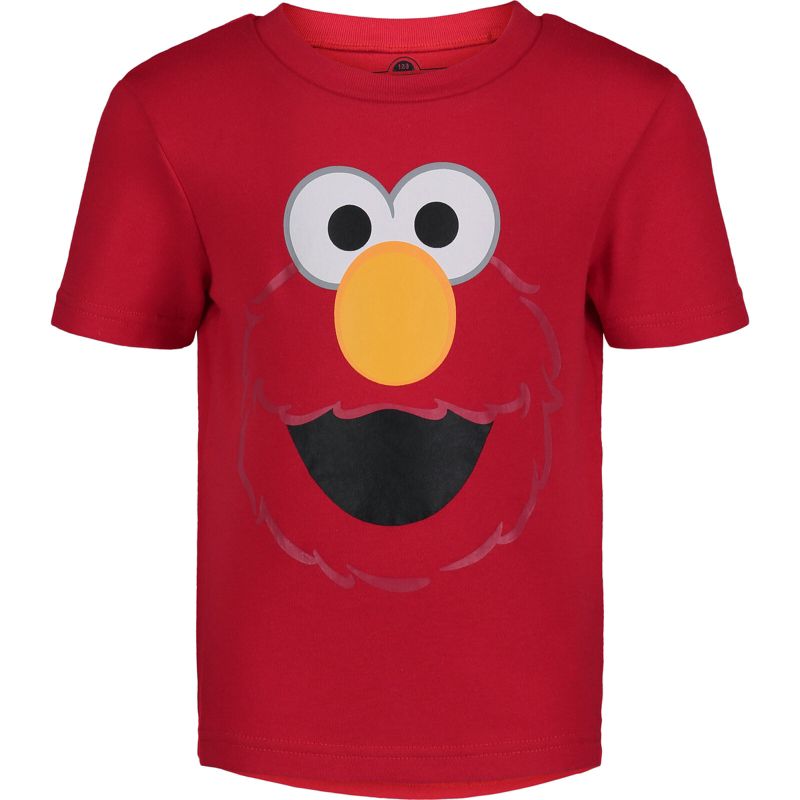 Sesame Street Bert and Ernie Oscar the Grouch Big Bird 4 Pack T-Shirts Toddler , 2 of 9
