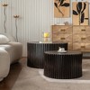 Bella Depot 31.5''W Round Coffee Table Set for Living Room, Office and Dining Room - 3 of 4
