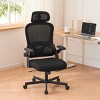 Good Ergonomic Mesh Office Chair With Lumbar Support,Flip-Up Arms,Swivel Desk Chair High Office Chair With Wheels-Cuddlewood - 3 of 4