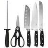 Gibson Our Table 18 Piece Stainless Steel Forged Triple Riveted Cutlery Block Set in Black - 4 of 4