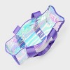 Girls' Vinyl Swim Tote Handbag - art class™ Iridescent Purple: Lightweight TPU Shell, Double Handle - 3 of 4