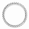 Black Bow Jewelry 2.5mm Sterling Silver Stackable Antiqued Wheat Band - 2 of 4