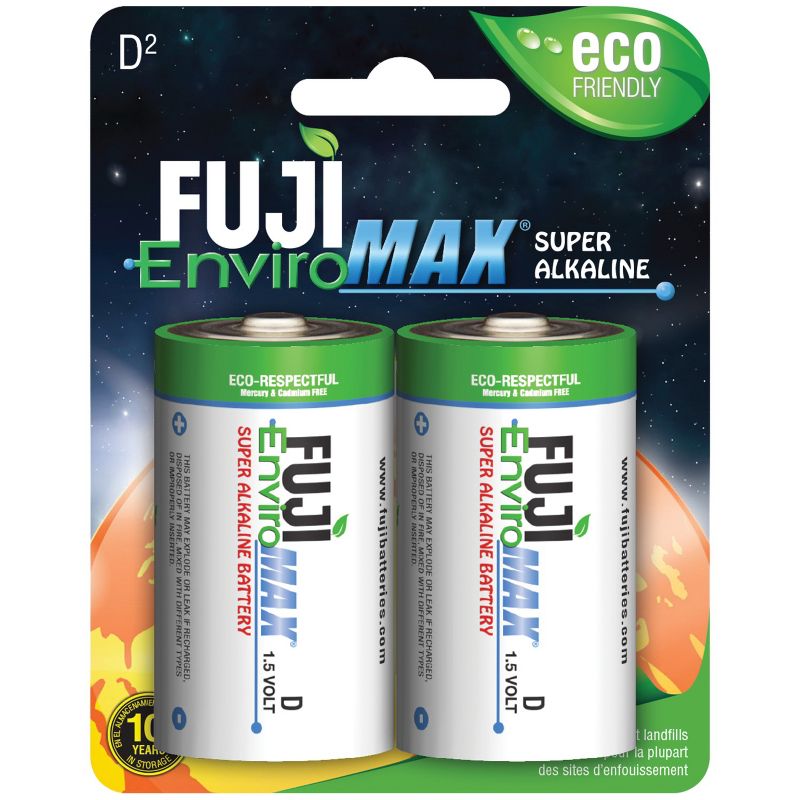 Fuji EnviroMax™ D Super Alkaline Batteries, 2 pk, 3 of 5