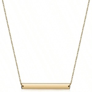 Multi Gold Bar Necklace for Women, Adjustable Chain Pendant - 1 of 4