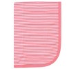 Hudson Baby Infant Girl Cotton Swaddle Blankets, Coral Unicorn, One Size - 3 of 3