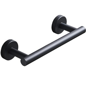 Itopfox 1 Piece 9 Inch Matte Black SUS304 Stainless Steel Wall Mounted Hand Towel Holder Bathroom Towel Bar Rack Space Saver - 1 of 4