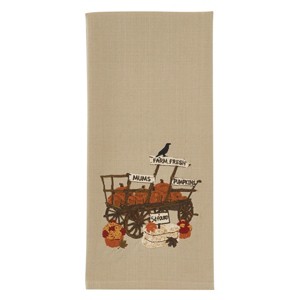 Park Designs Pumpkin Wagon Embroidered Dishtowel Set of 2 - 1 of 3