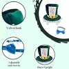 4E's Novelty Costume Accessory Set - Velvet Top Hat with Wig & Bowtie for Mad Hatter Alice in Wonderland Themed Costume Parties - 2 of 4