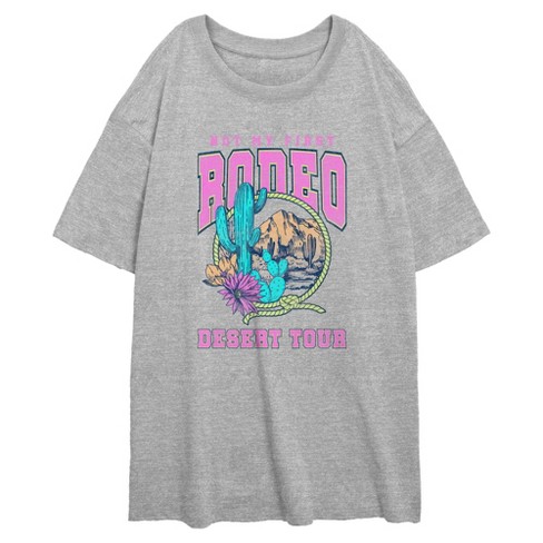 Junior's Lost Gods Not My First Rodeo Desert Tour Oversized T-Shirt - image 1 of 2